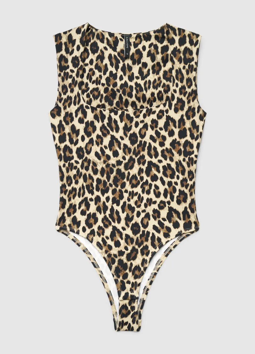 Calliope body femme col carré imprimé animal