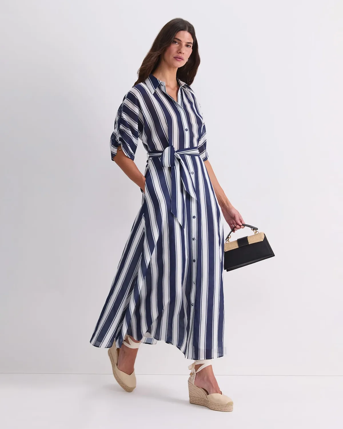 SPORTSCRAFT Dinah robe coton rayée midi à poches