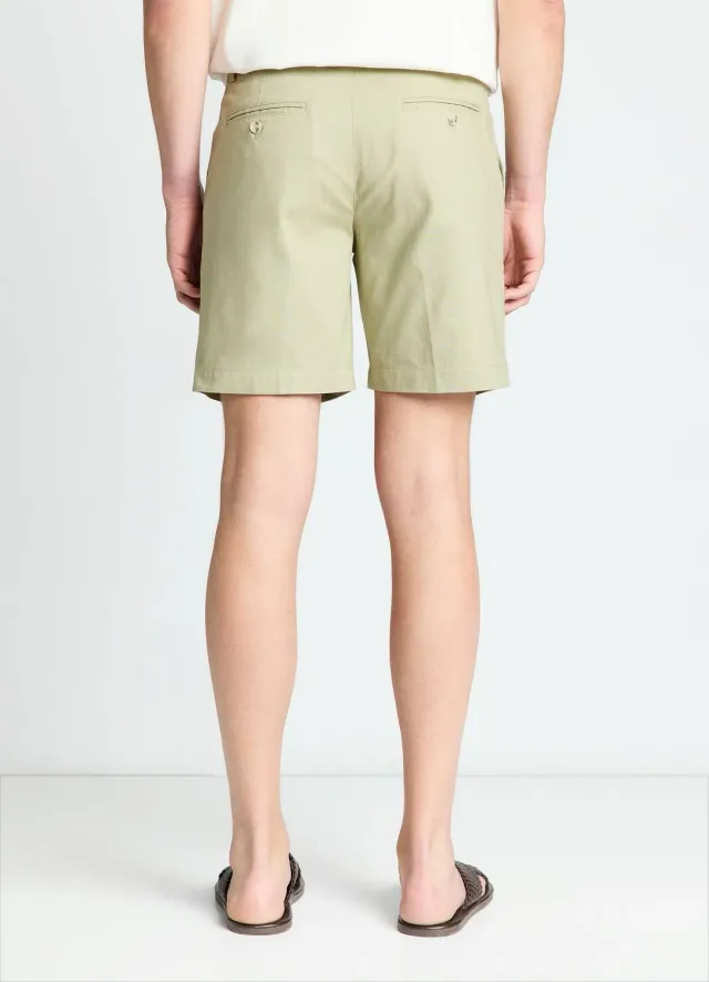 Calliope bermuda à pinces short homme uni passants ceinture