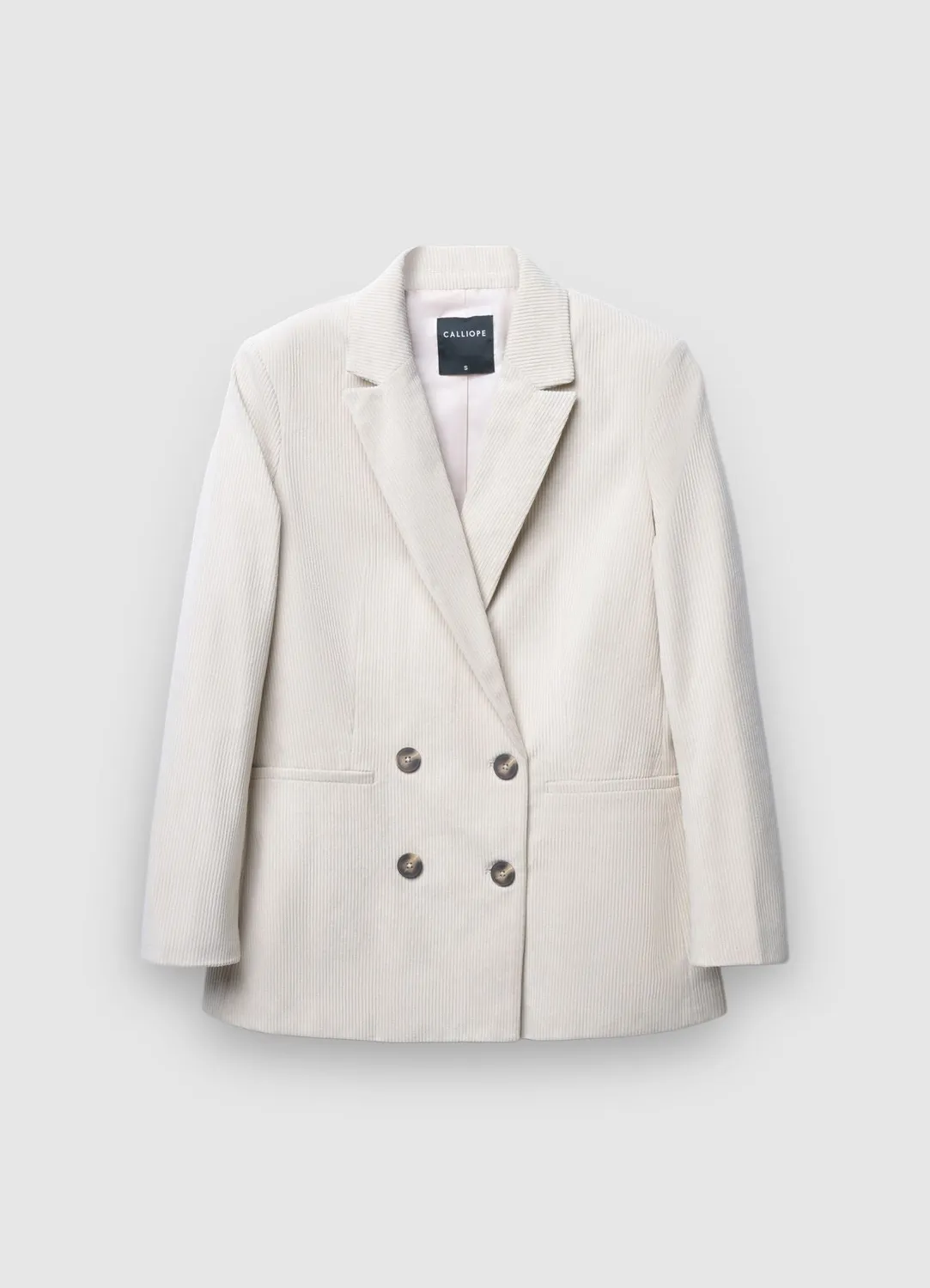 Calliope veste double boutonnage femme velours