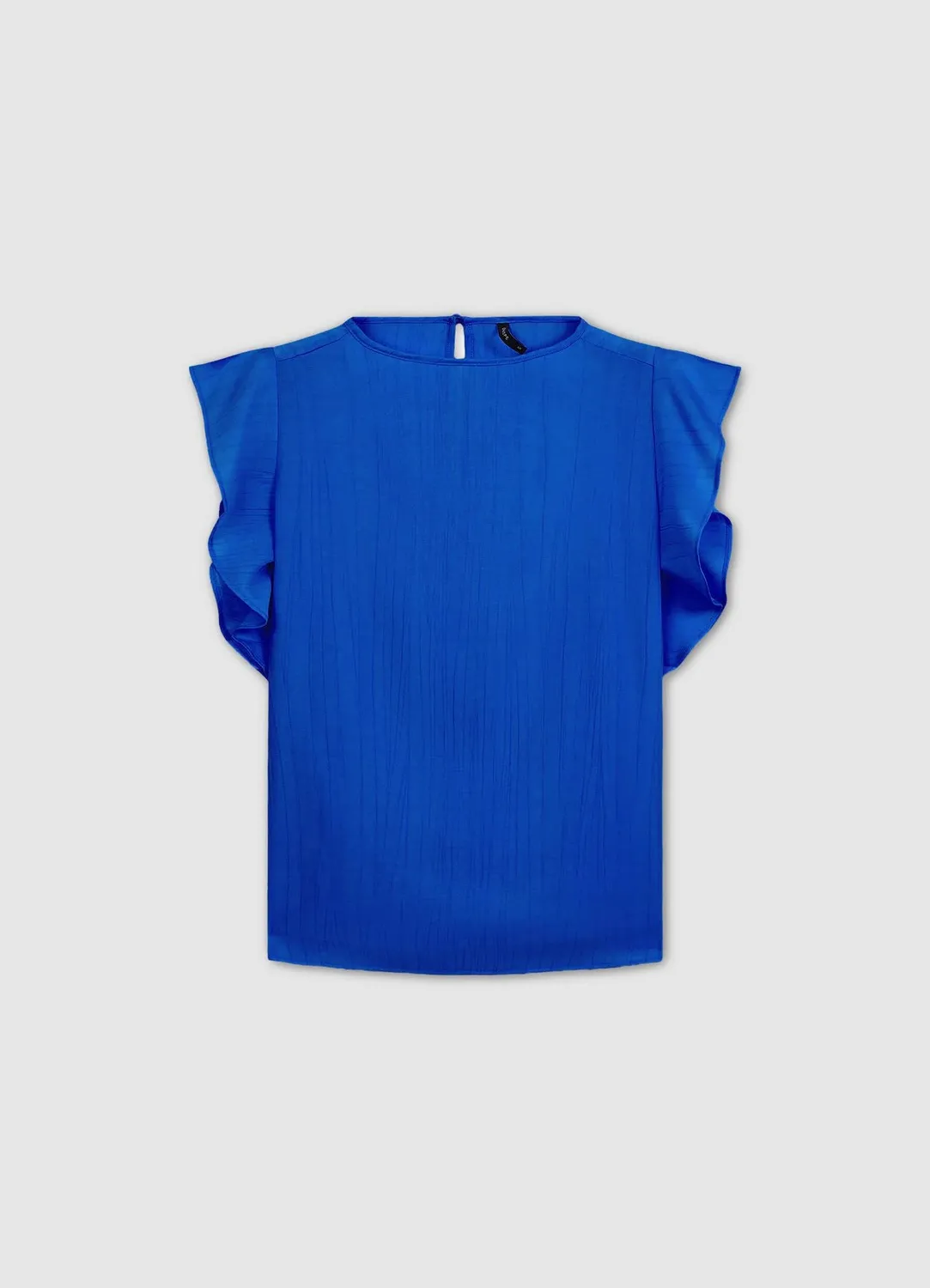 Calliope Blouse à volants chemisier femme manches courtes