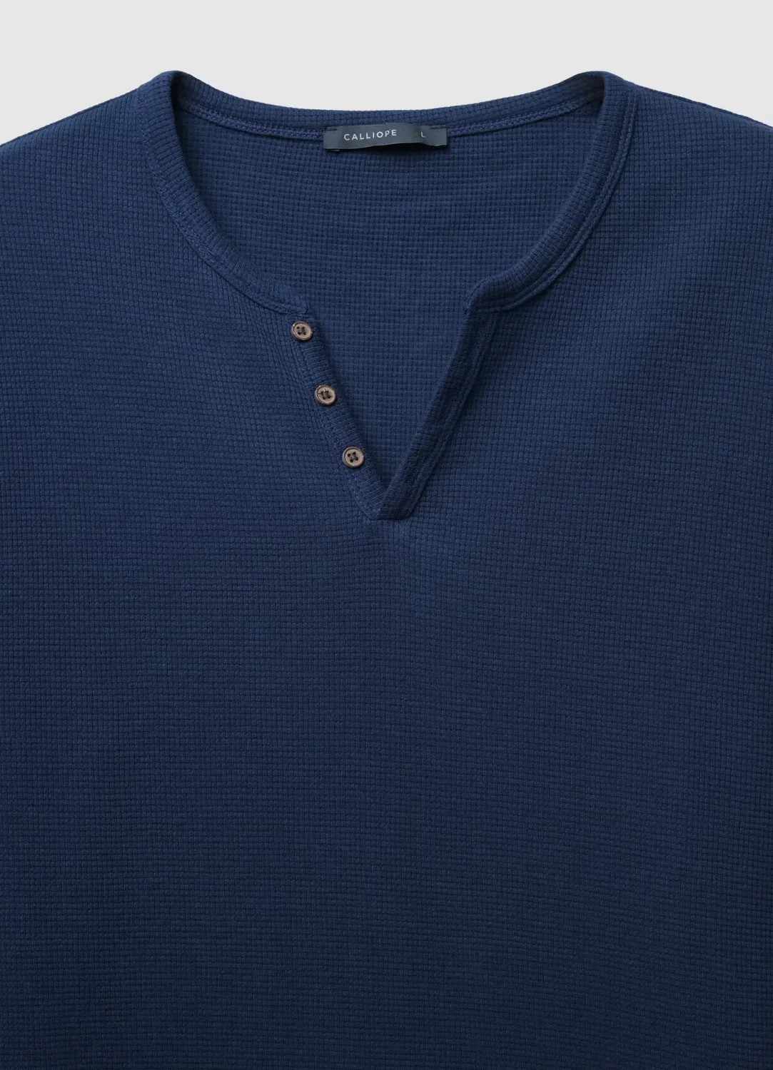 Calliope t-shirt manches longues homme col tunisien
