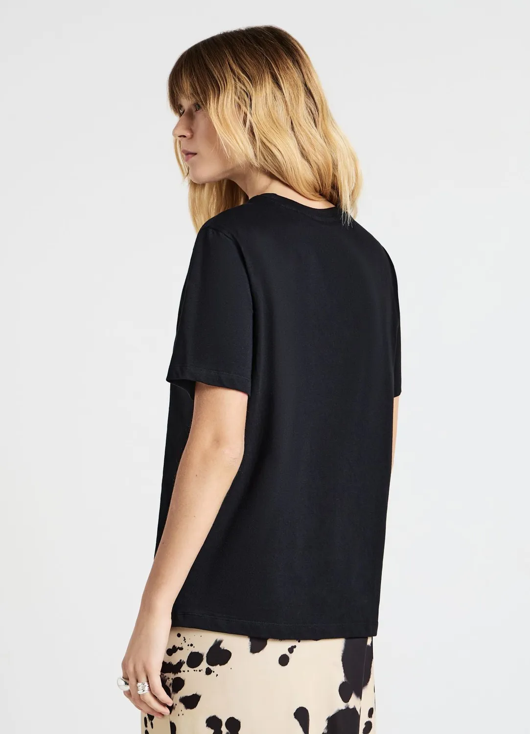 Calliope T-shirt inscription strass femme coton