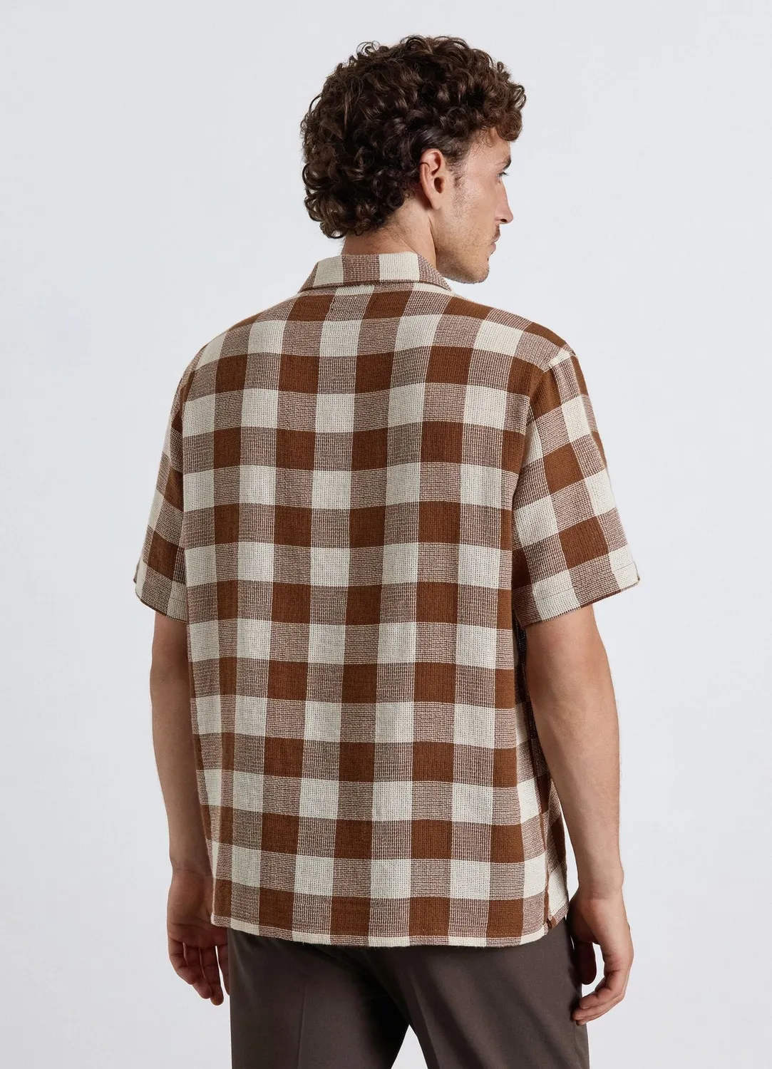 Calliope chemise à carreaux homme manches courtes