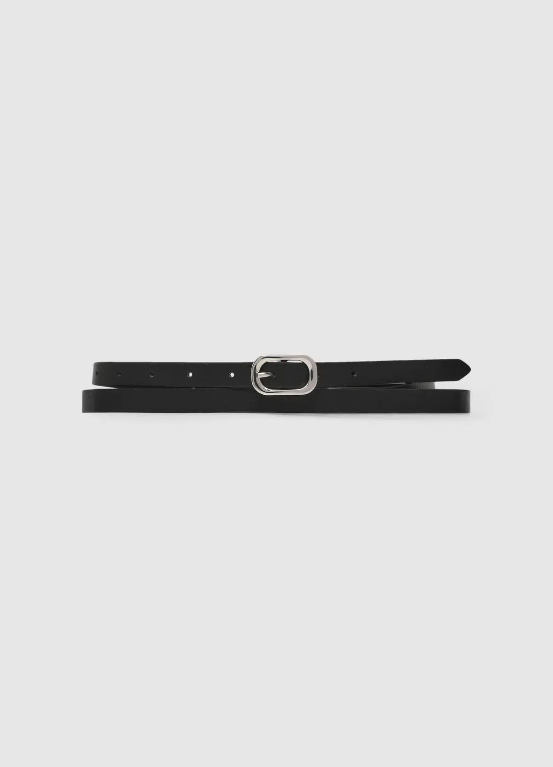 Calliope Ceinture fine boucle ovale femme TU unie