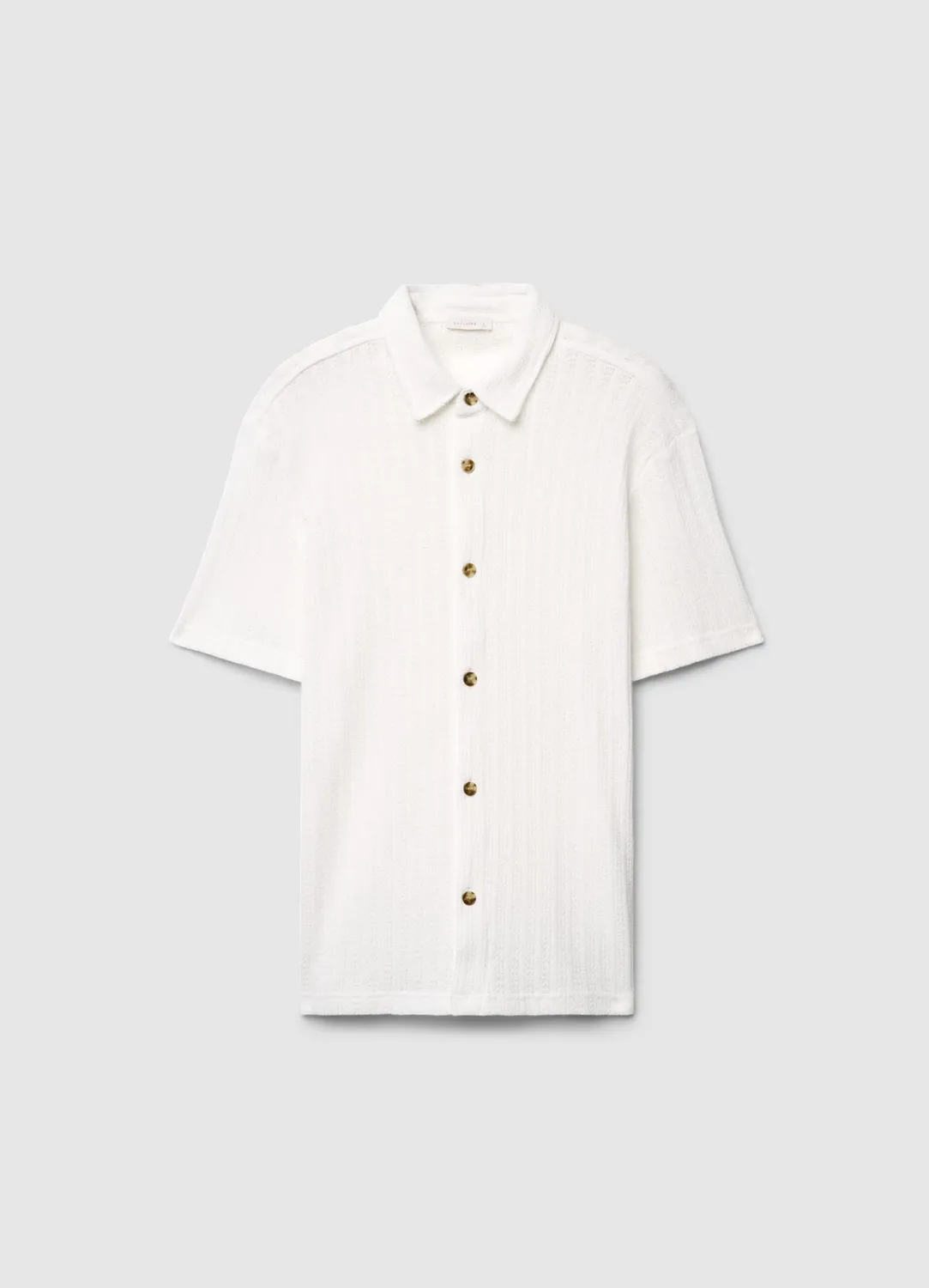 Calliope chemise crochet homme manches courtes col classique