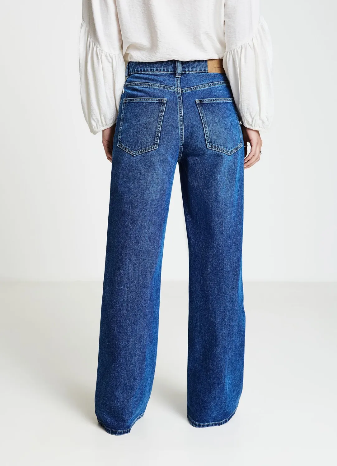 Calliope jean palazzo femme large 5 poches