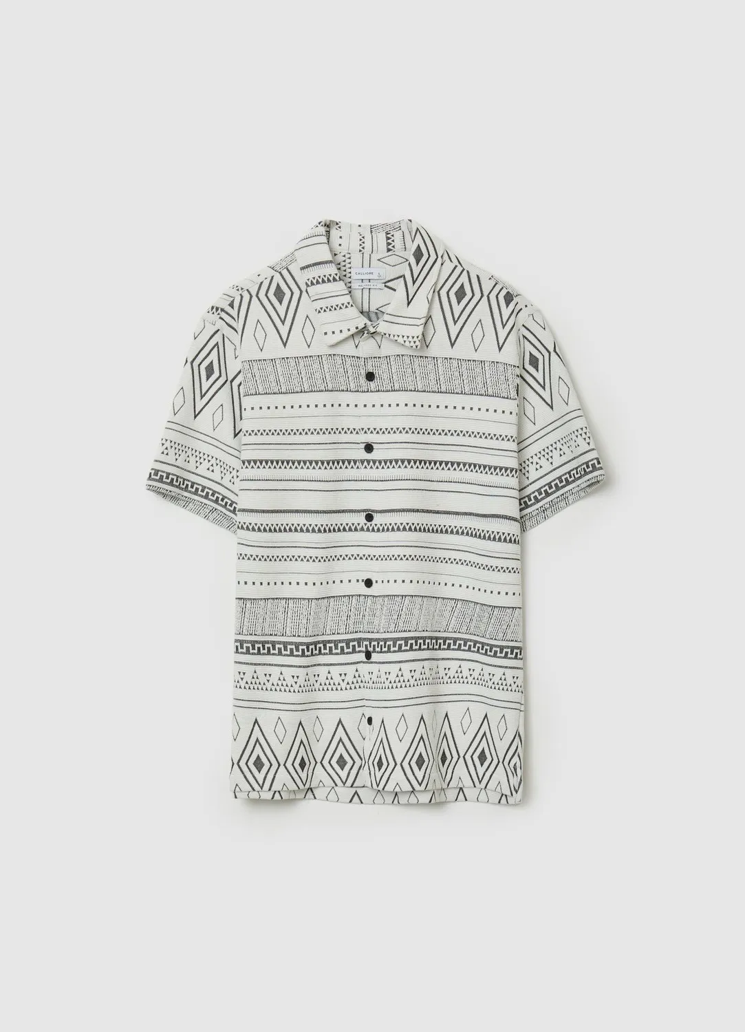 Calliope chemise ethnique homme coton manches courtes