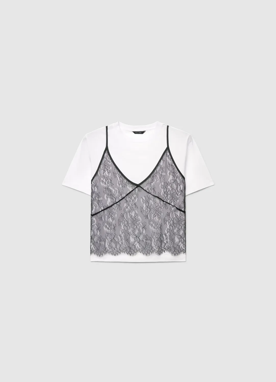 Calliope t-shirt femme dentelle florale