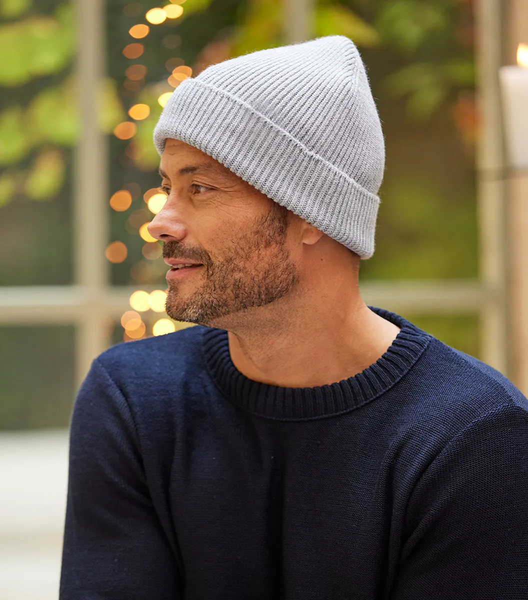 Cocorico bonnet homme gris mérinos taille unique