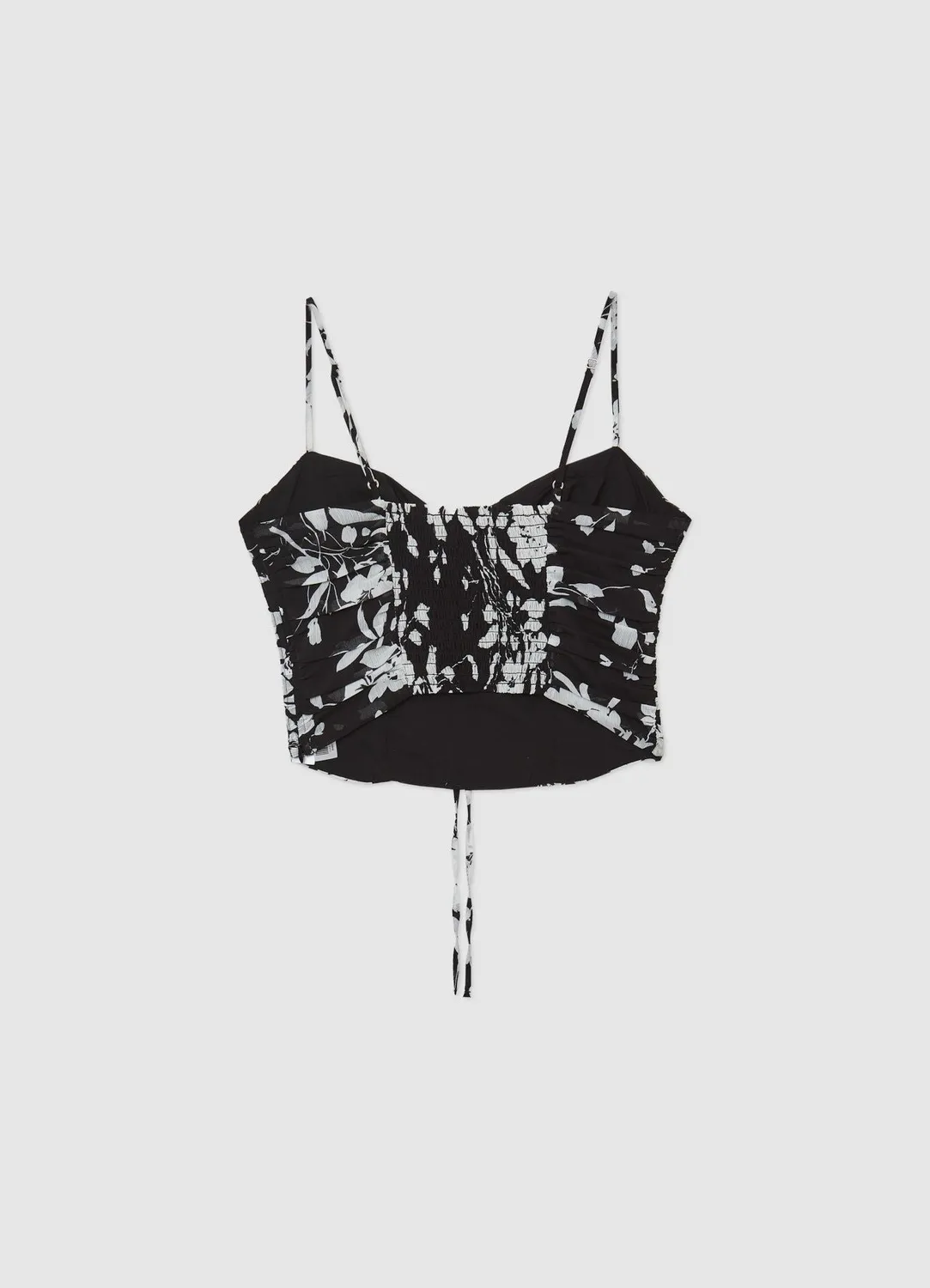 Calliope top bustier femme motifs bretelles fines