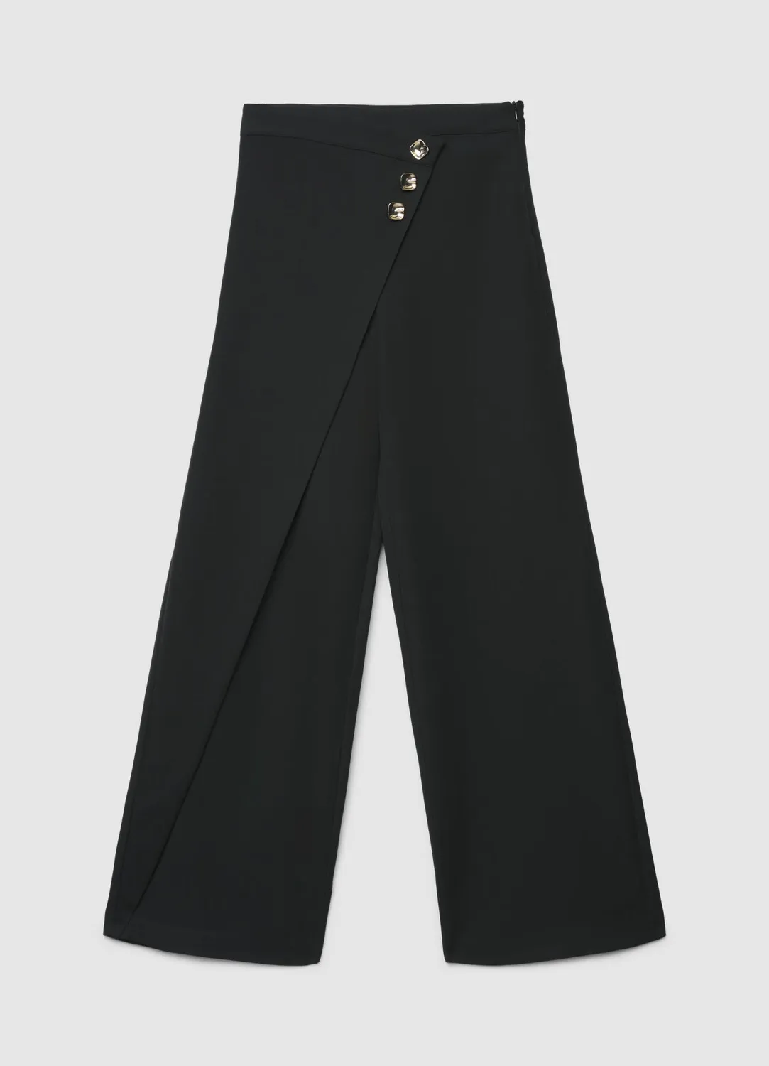 Calliope pantalon portefeuille wide leg uni femme