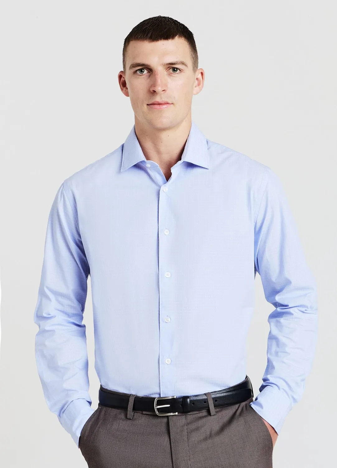 Calliope chemise micro-motifs homme coton