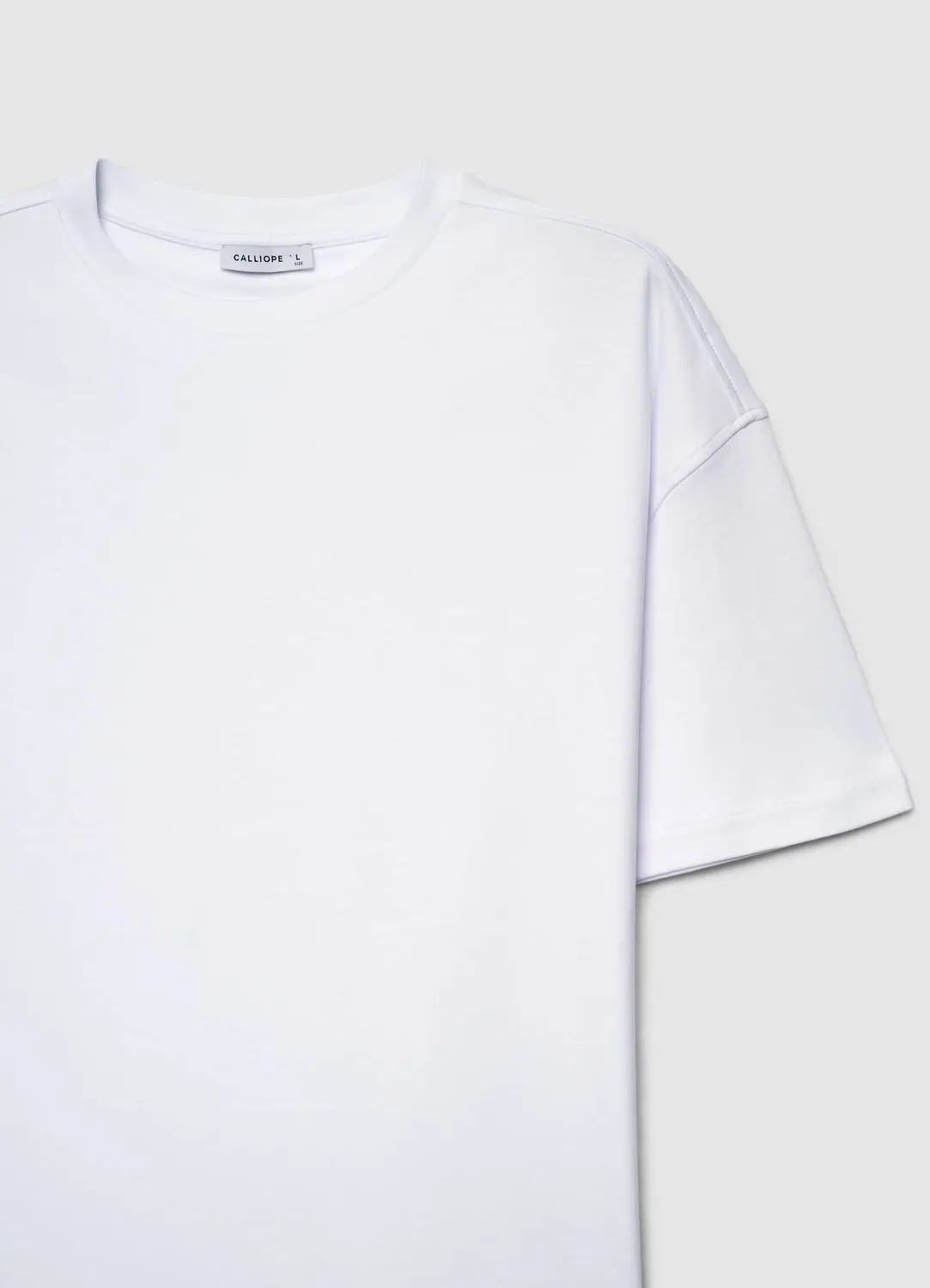 Calliope t-shirt ample homme uni col rond manches courtes