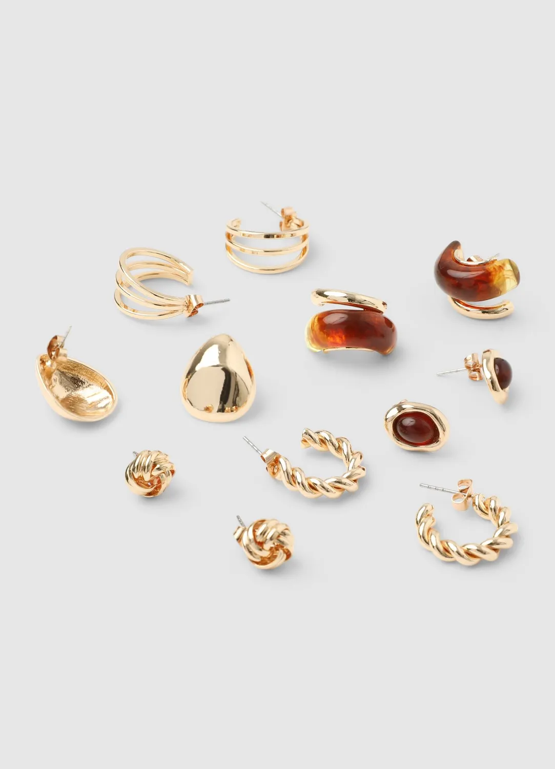 Calliope lot 6 paires boucles d'oreilles femme