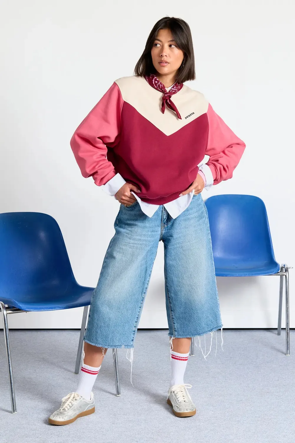 Perpète Max sweat bordeaux coton bio