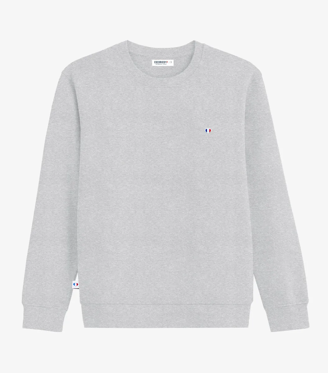 Cocorico Iconique Gris sweat femme coton