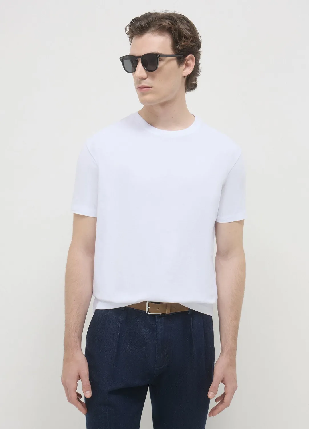 Calliope Tee-shirt homme coton uni manches courtes