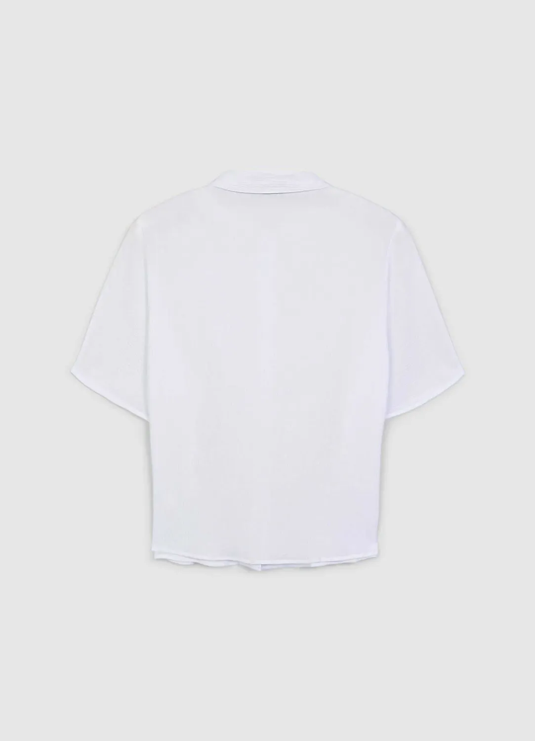 Calliope unie chemise femme coton manches courtes