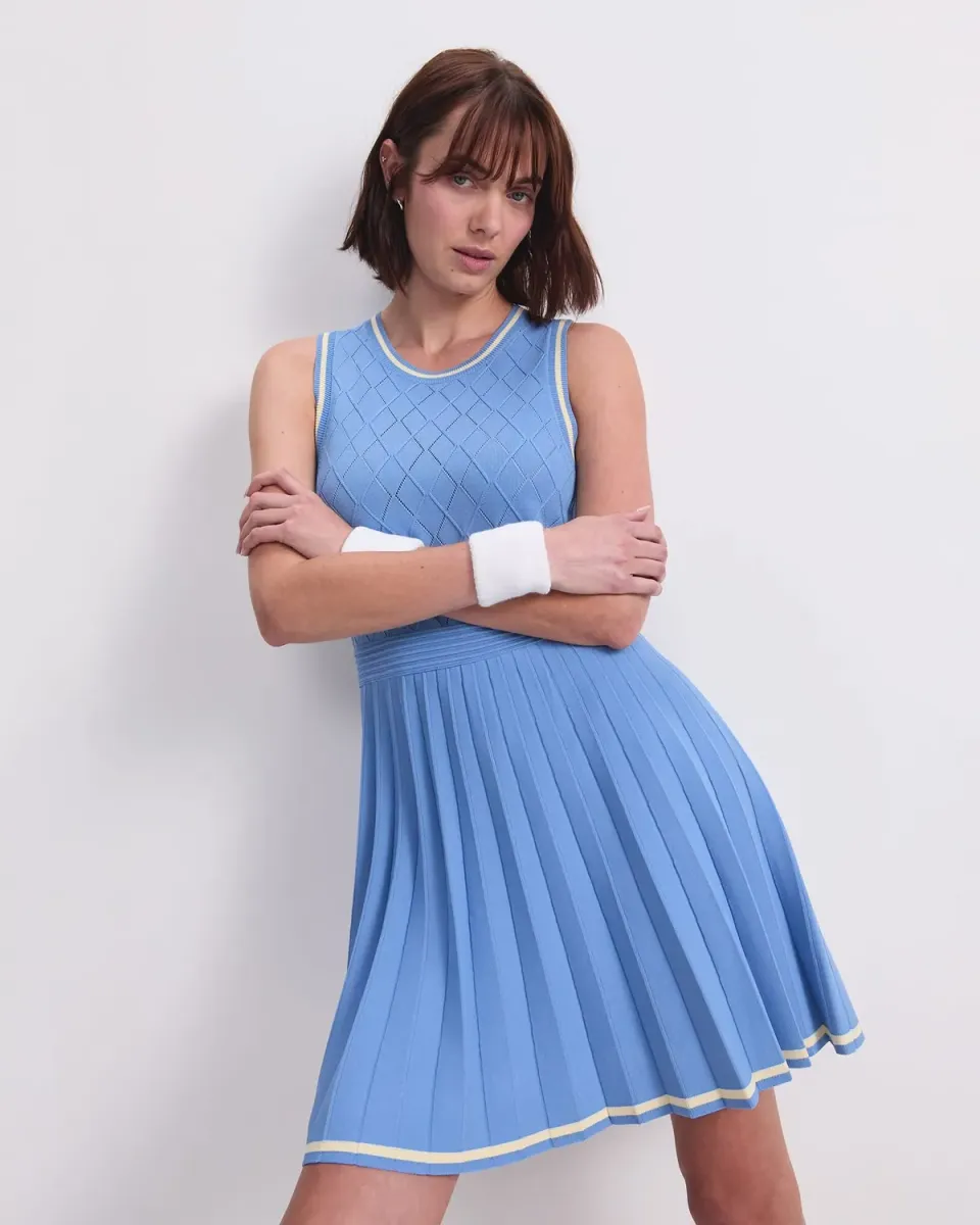 Sportscraft Maxine Milano robe mini maille argyle