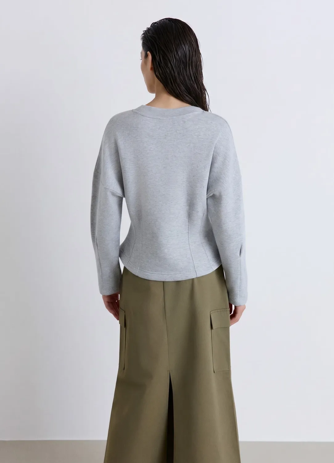 Calliope sweat femme col rond chaînes bijou