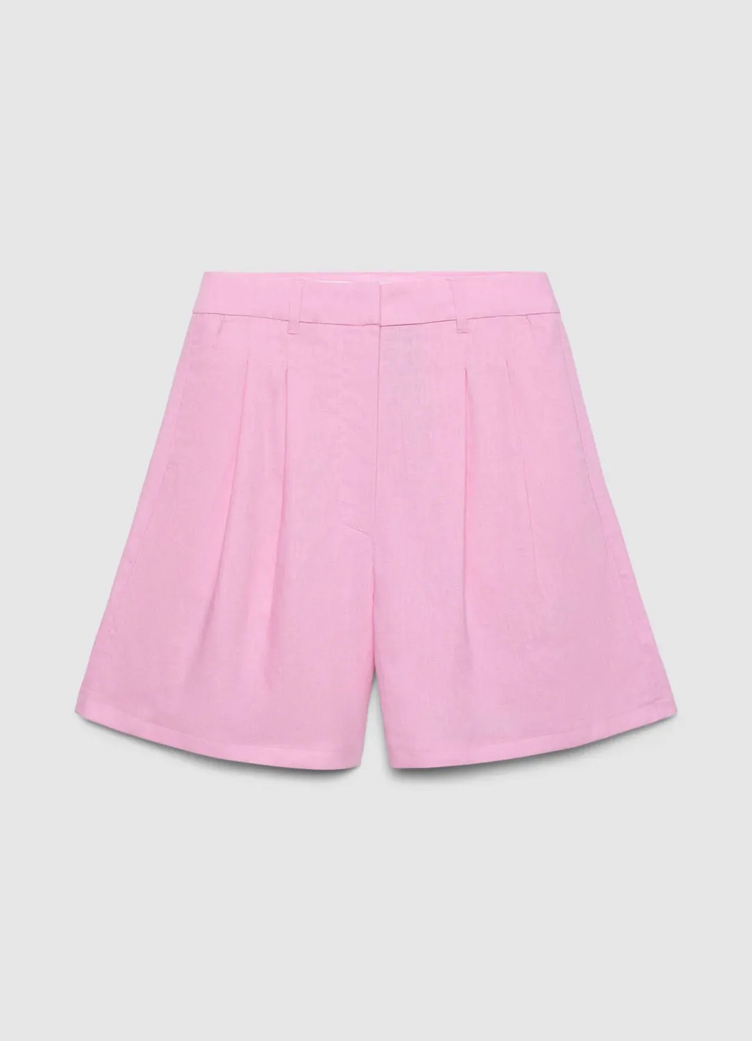 Calliope Bermuda lin taille haute femme