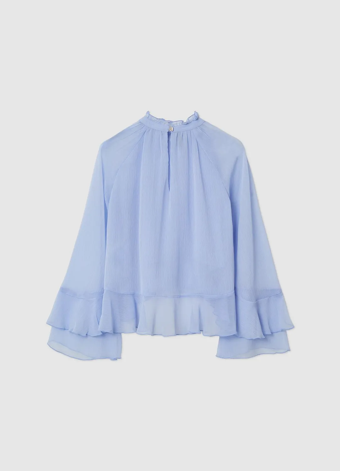 Calliope blouse femme volants col froncé