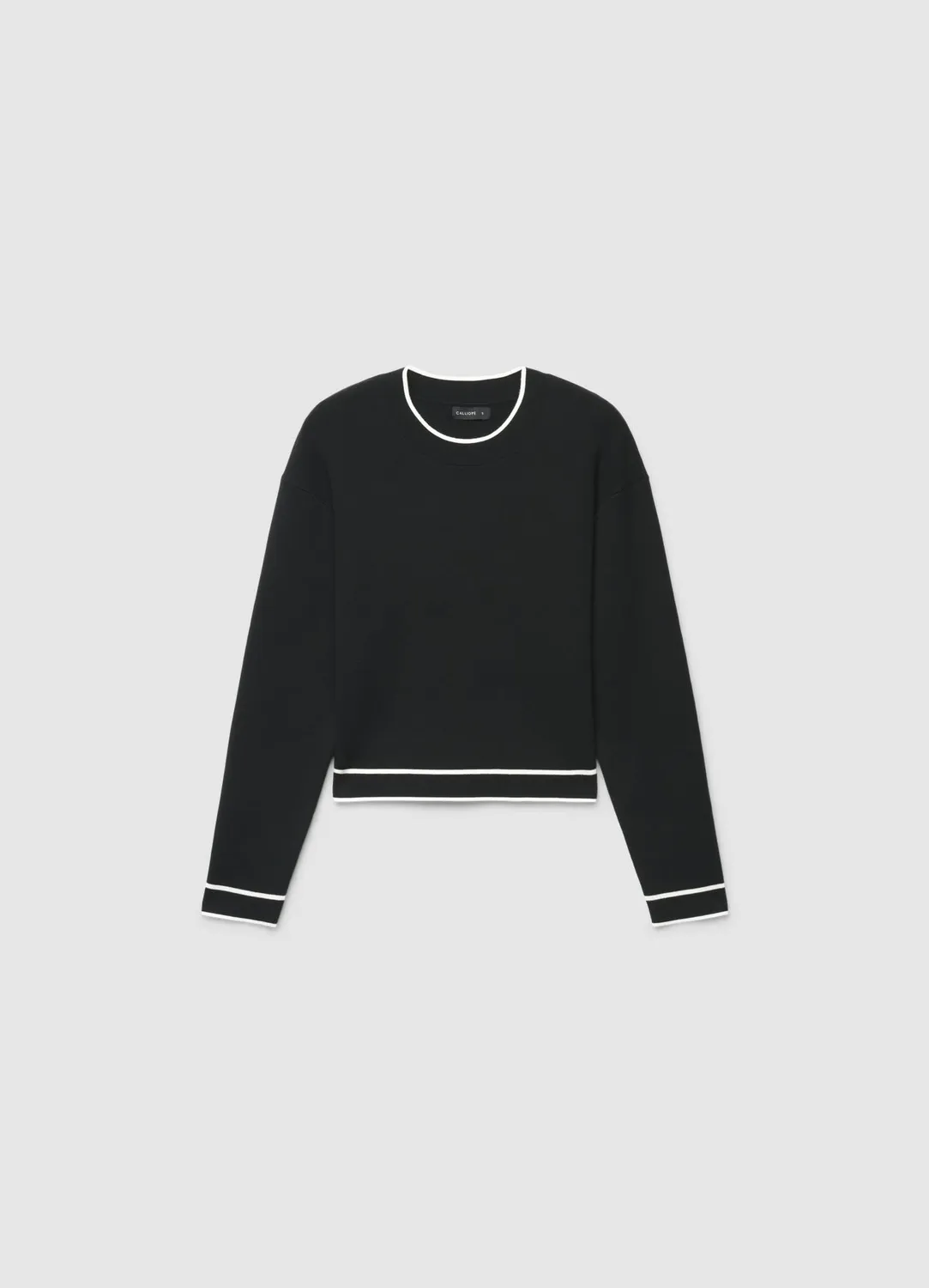 Calliope Pull femme col rond profils contraste