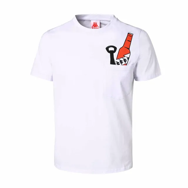 Kappa Bredy Authentic t-shirt blanc unisexe coton