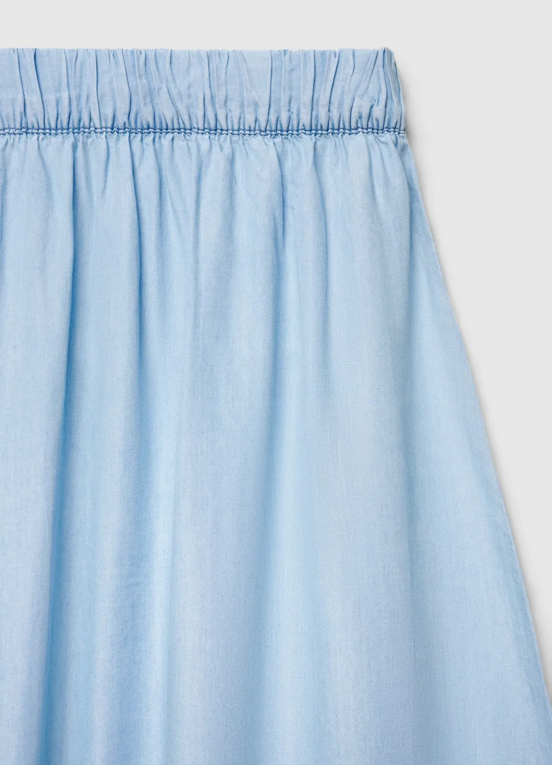 Calliope jupe longue femme taille élastique unie