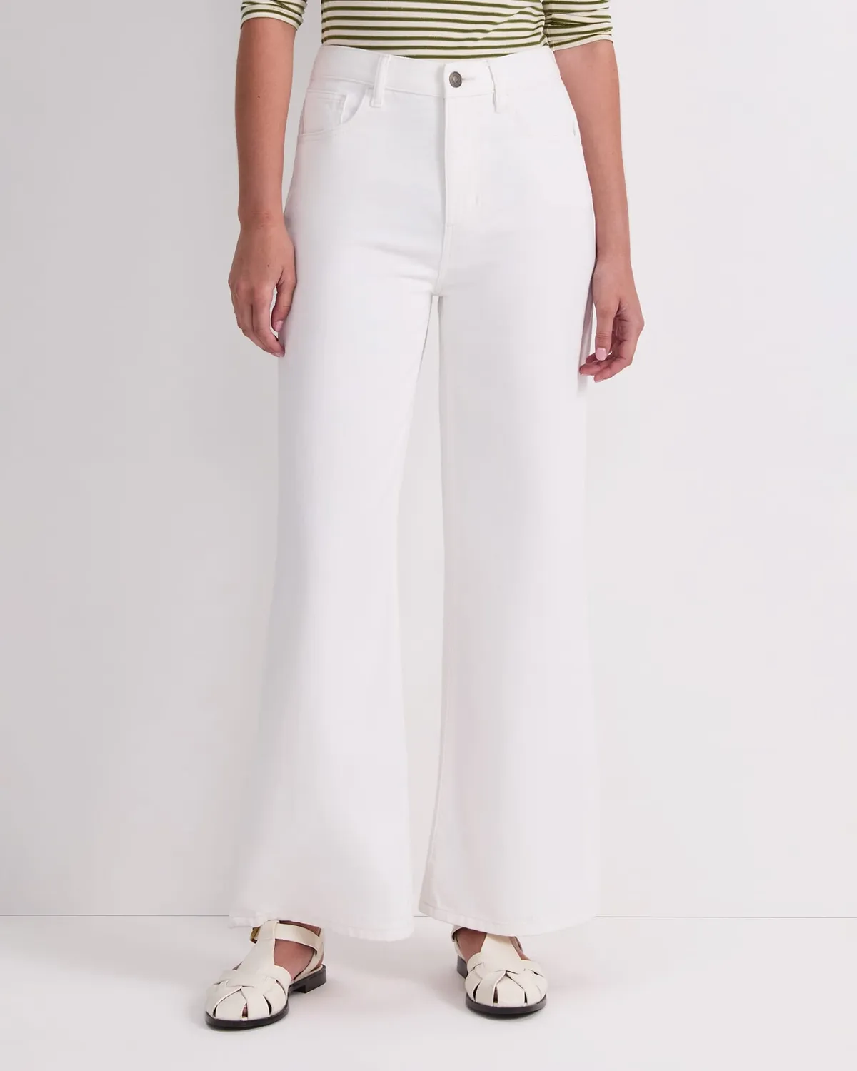 Sportscraft Simmi 120599 jean large blanc femme