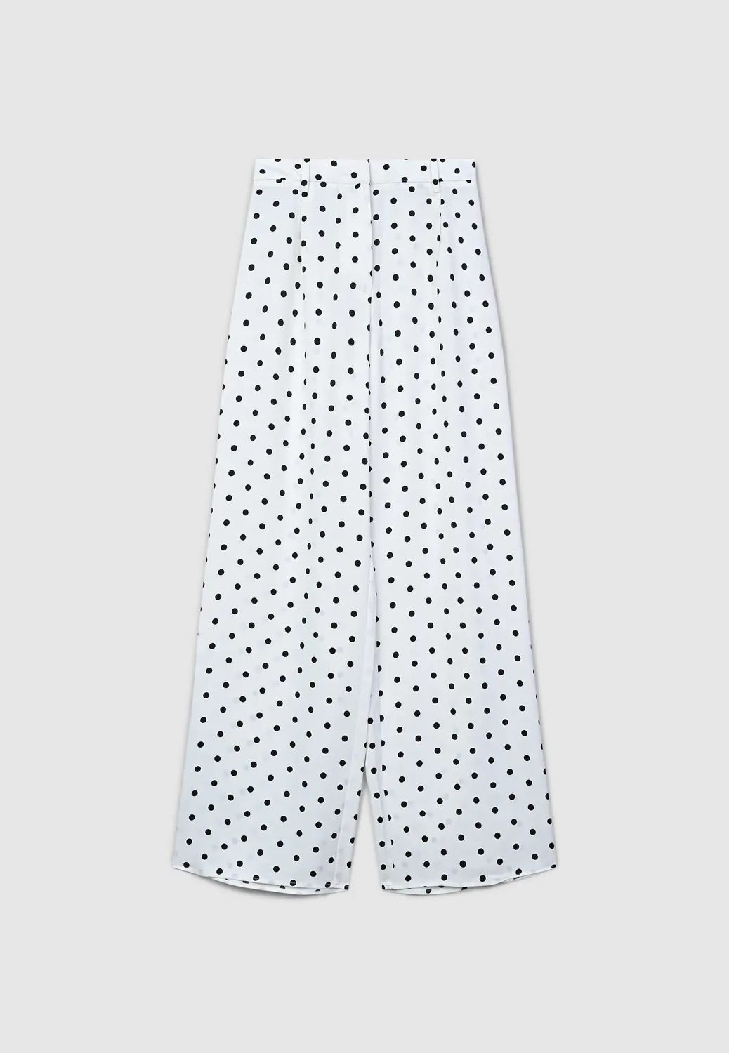 Calliope pantalon palazzo femme satine pois regular
