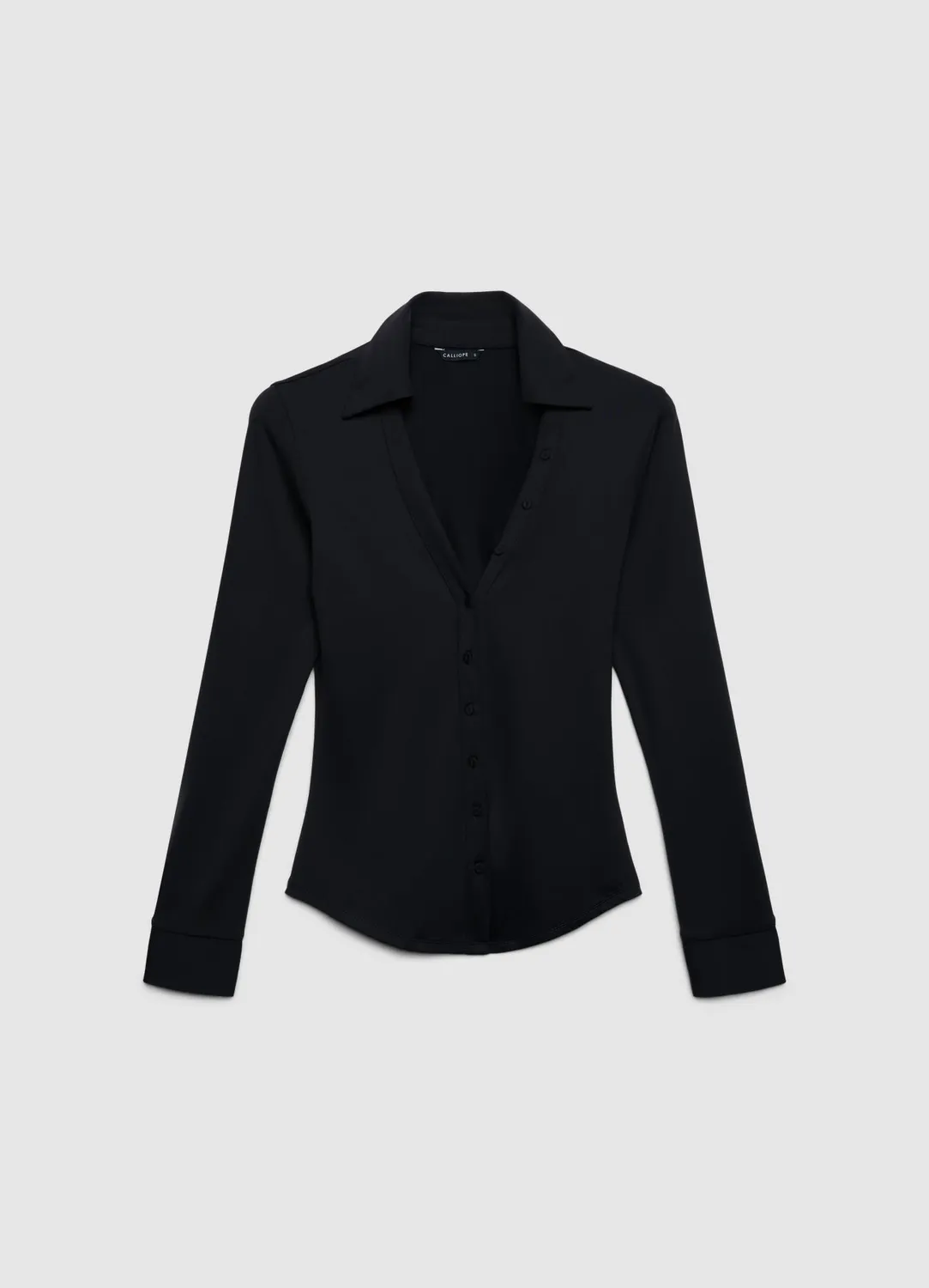 Calliope chemisier femme ajusté stretch col V
