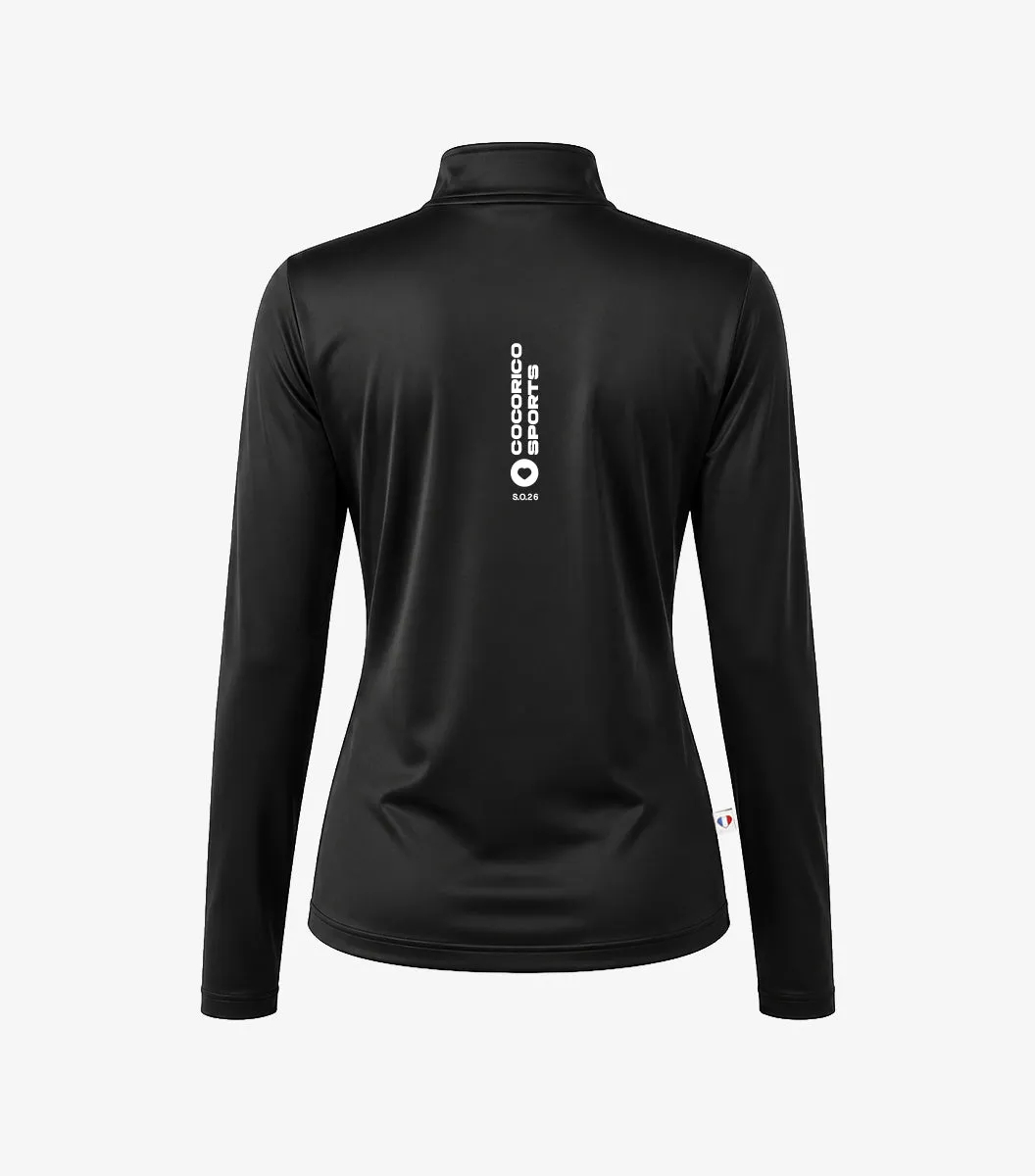 Cocorico Focus veste zippée sport femme noir technique