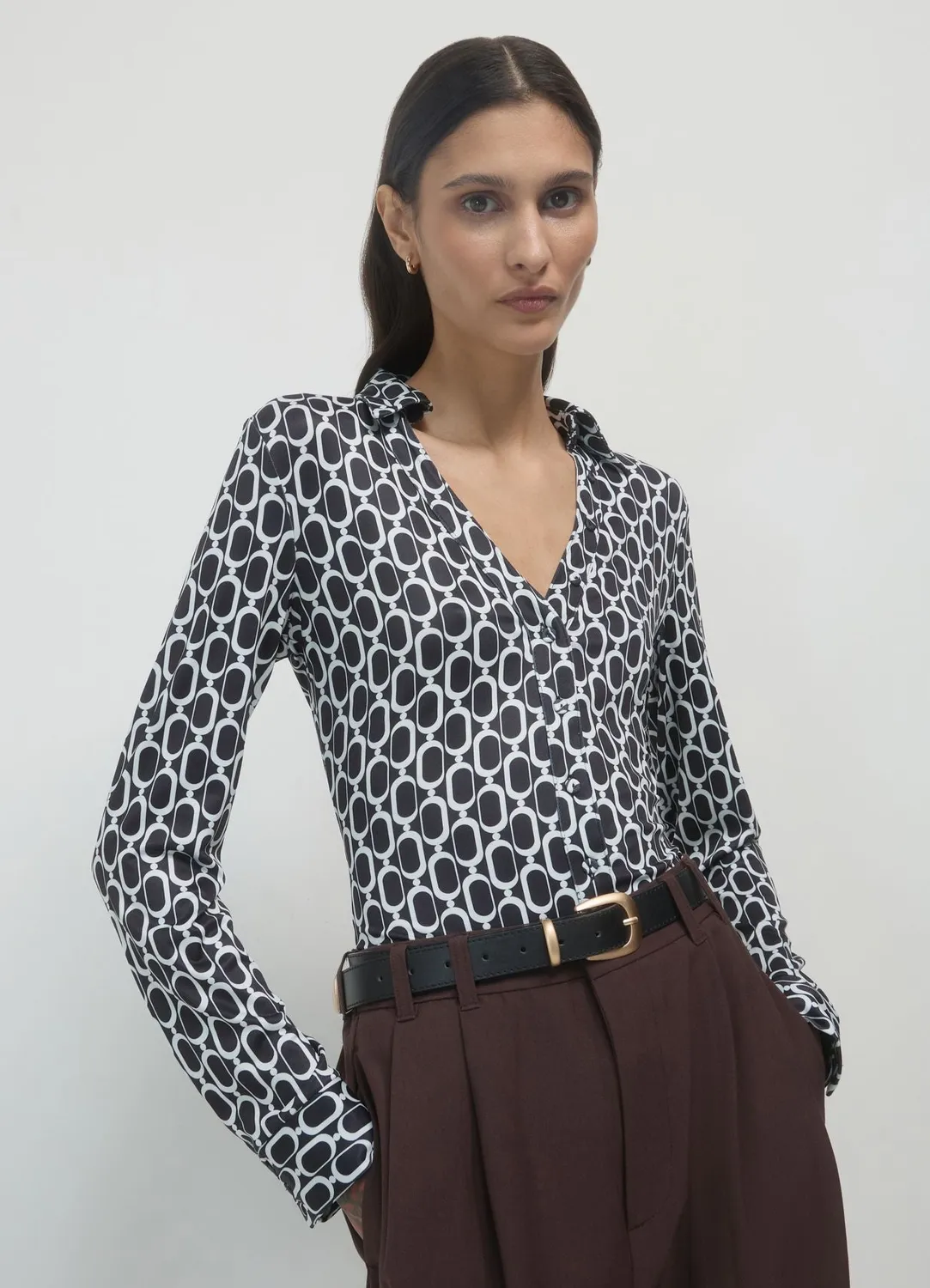 Calliope chemise fantaisie manches longues femme