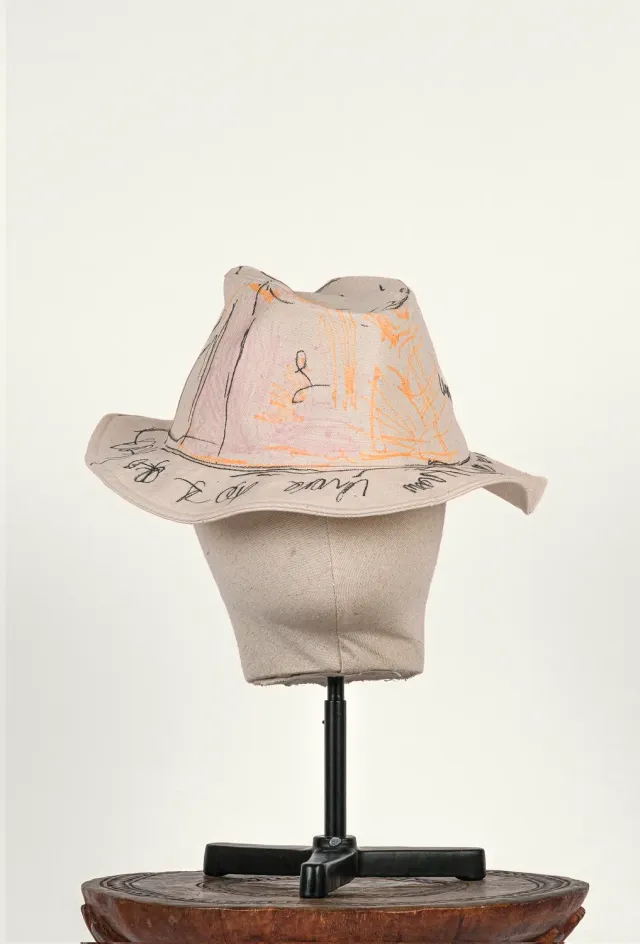 Erevan x Sonny Hall chapeau coton dessiné main