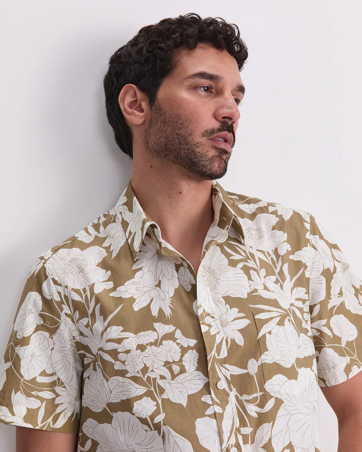 Sportscraft Gardner chemise imprimée coton homme manches courtes