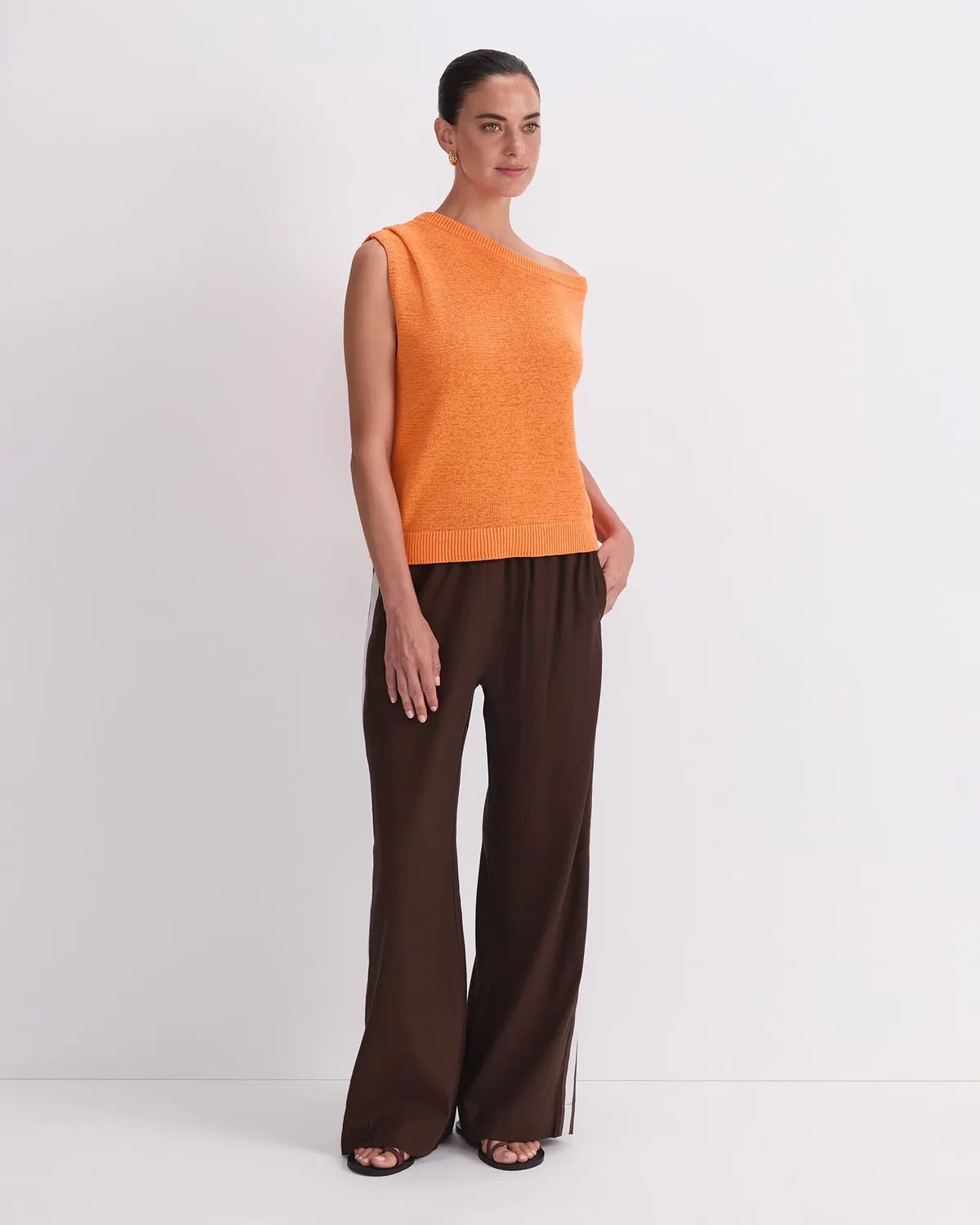 Sportscraft Josie Asymmetric pull coton femme col ouvert
