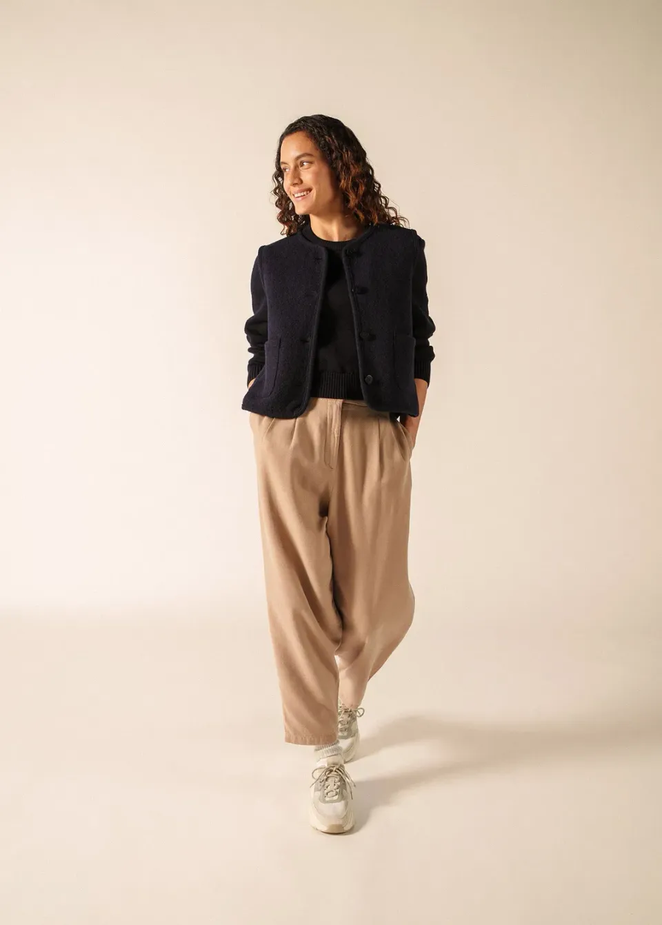 Saint James Jura veste sans manche navy laine