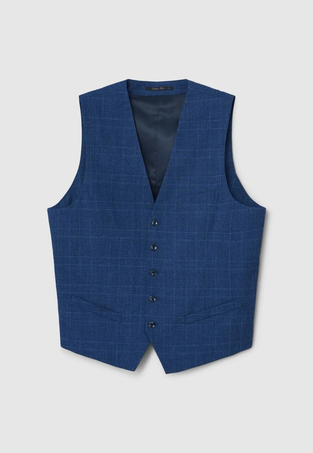 Calliope gilet à carreaux homme coupe regular