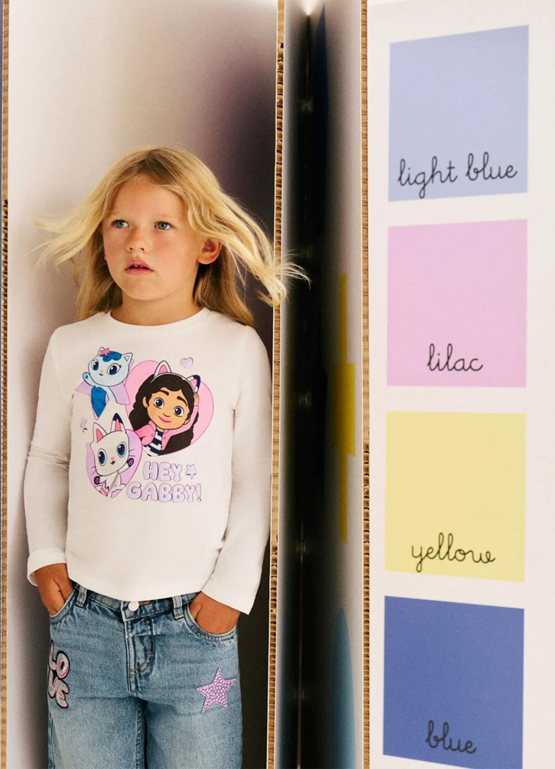 Calliope T-shirt manches longues Gabby's Dollhouse fille imprimé