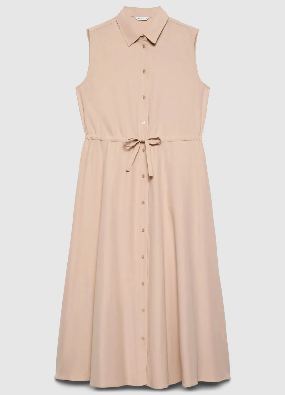 Calliope robe chemisier longue sans manches S unie