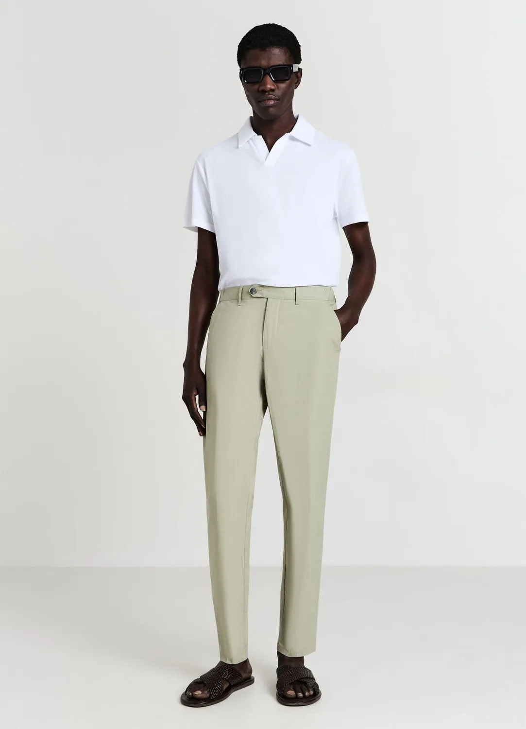 Calliope Polo T-shirt Homme Coton Uni Regular
