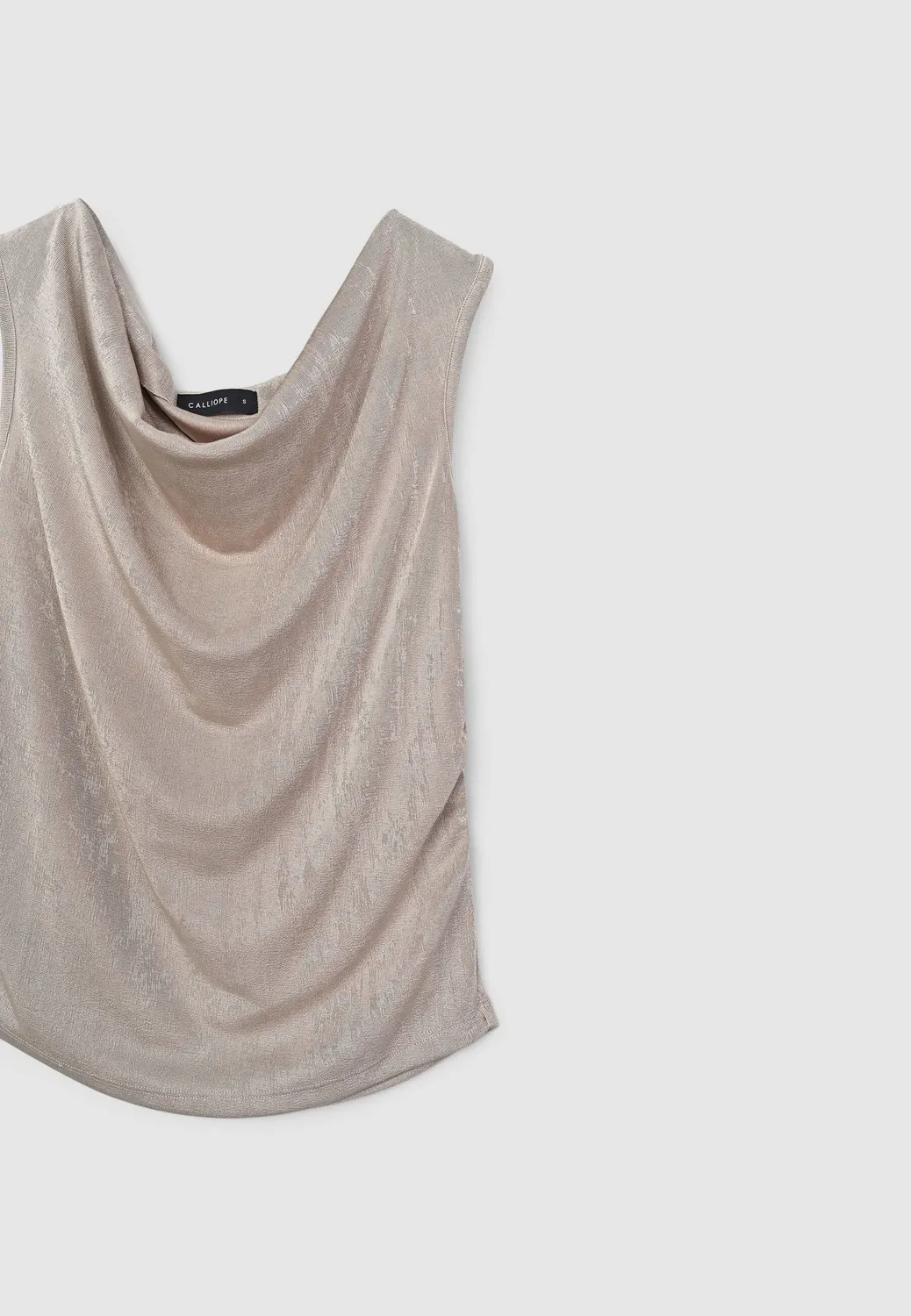Calliope top drapé femme uni