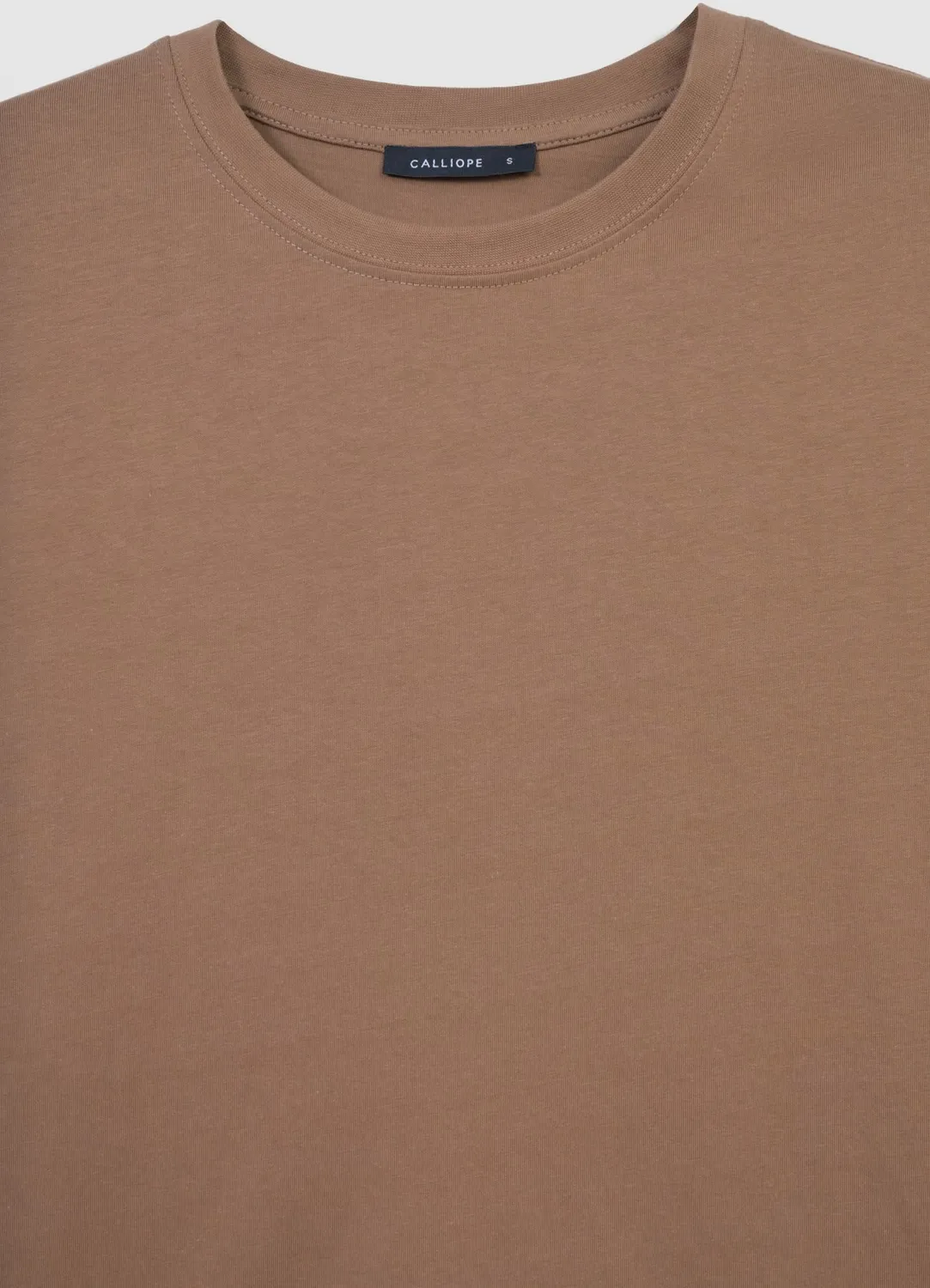 Calliope t-shirt coton uni femme col rond