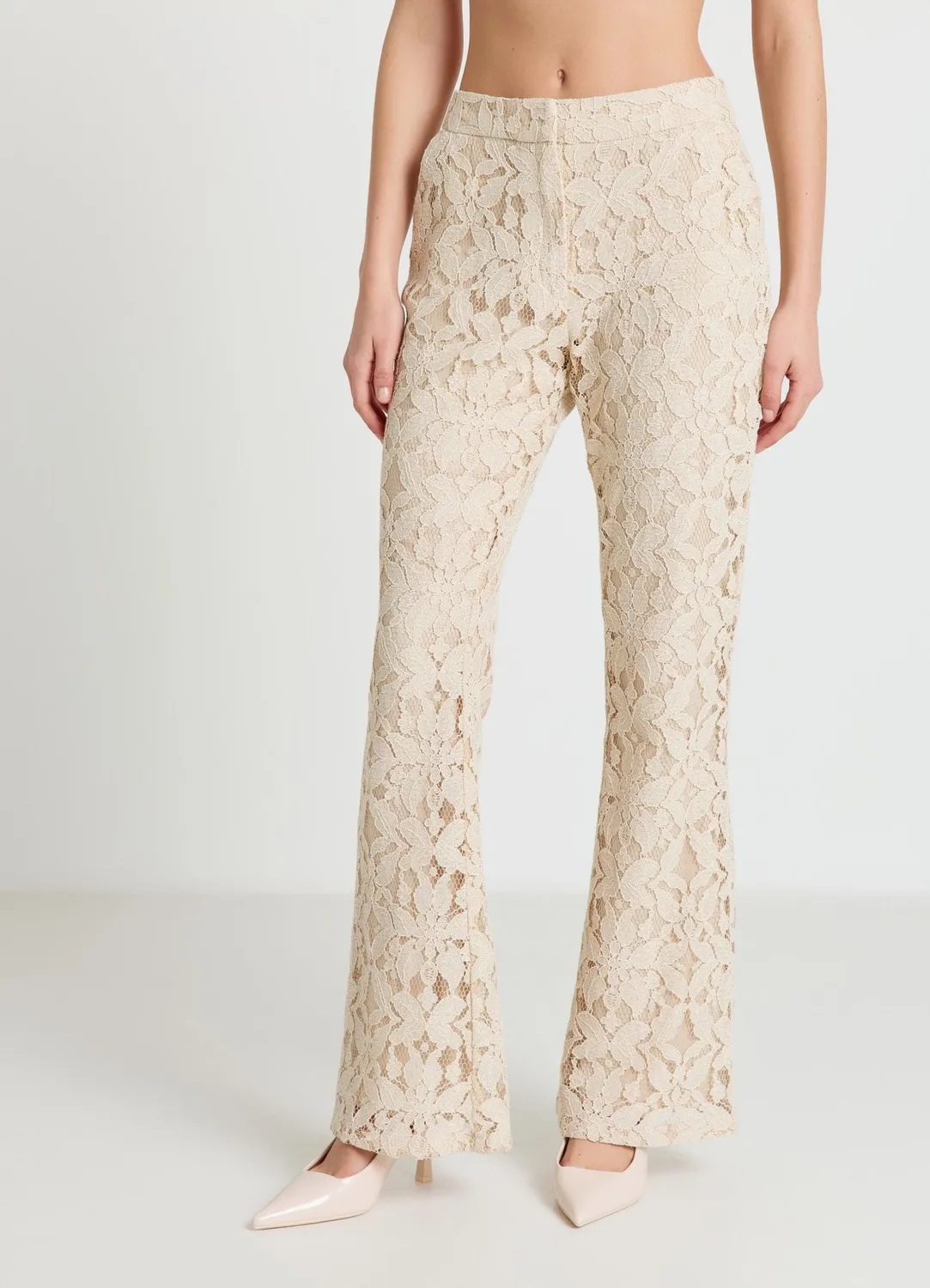 Calliope pantalon flare dentelle femme cérémonie