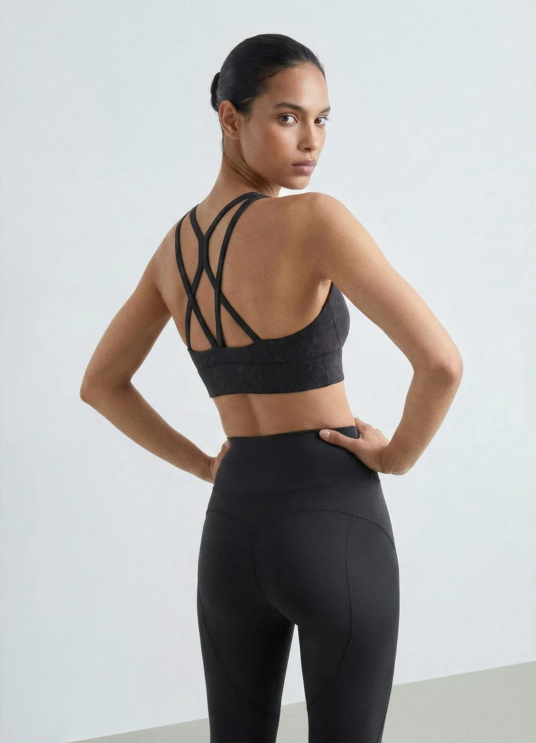 Calliope top brassière imprimé animalier dos croisé