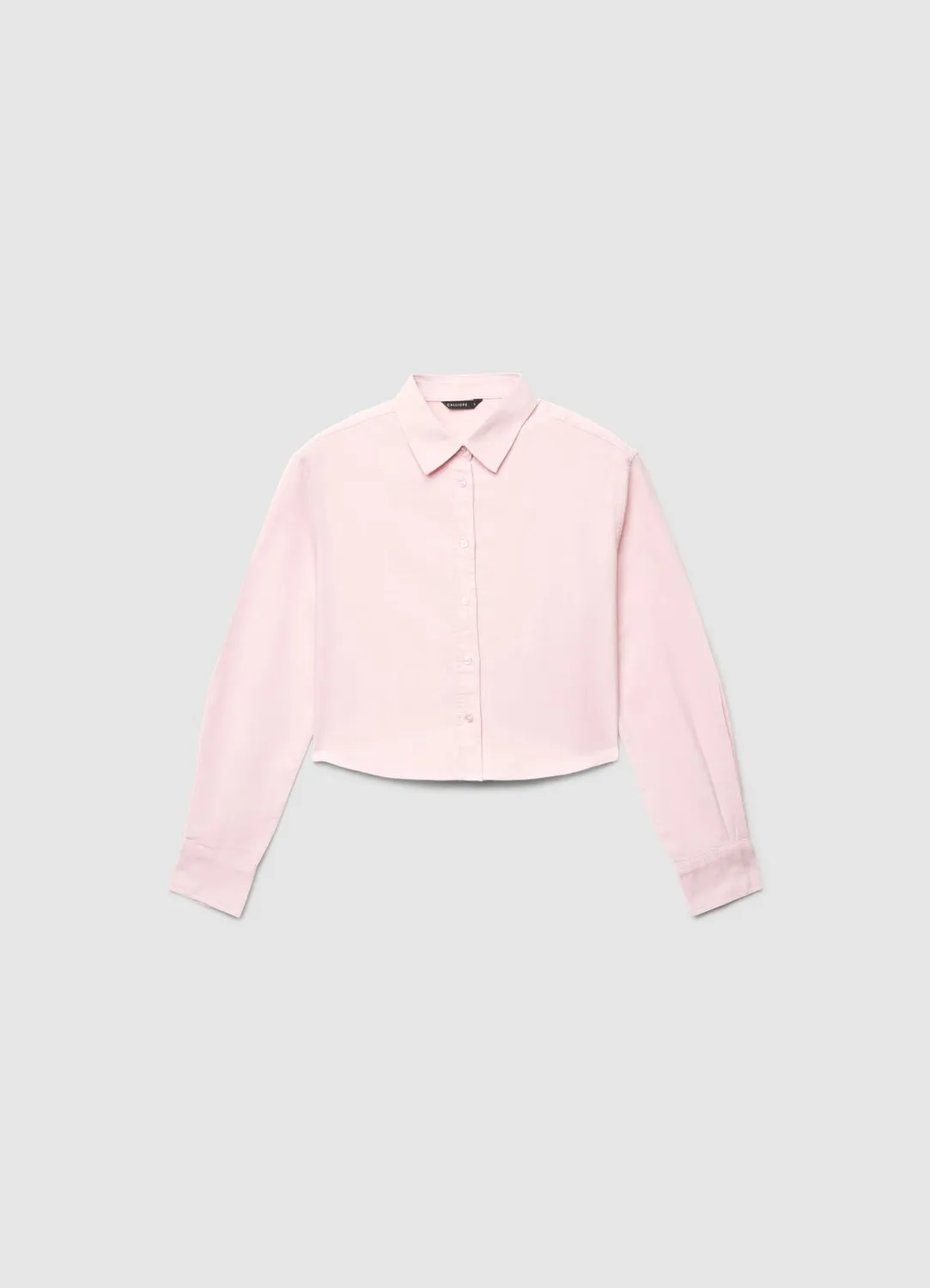 Calliope chemise crop oxford femme unie
