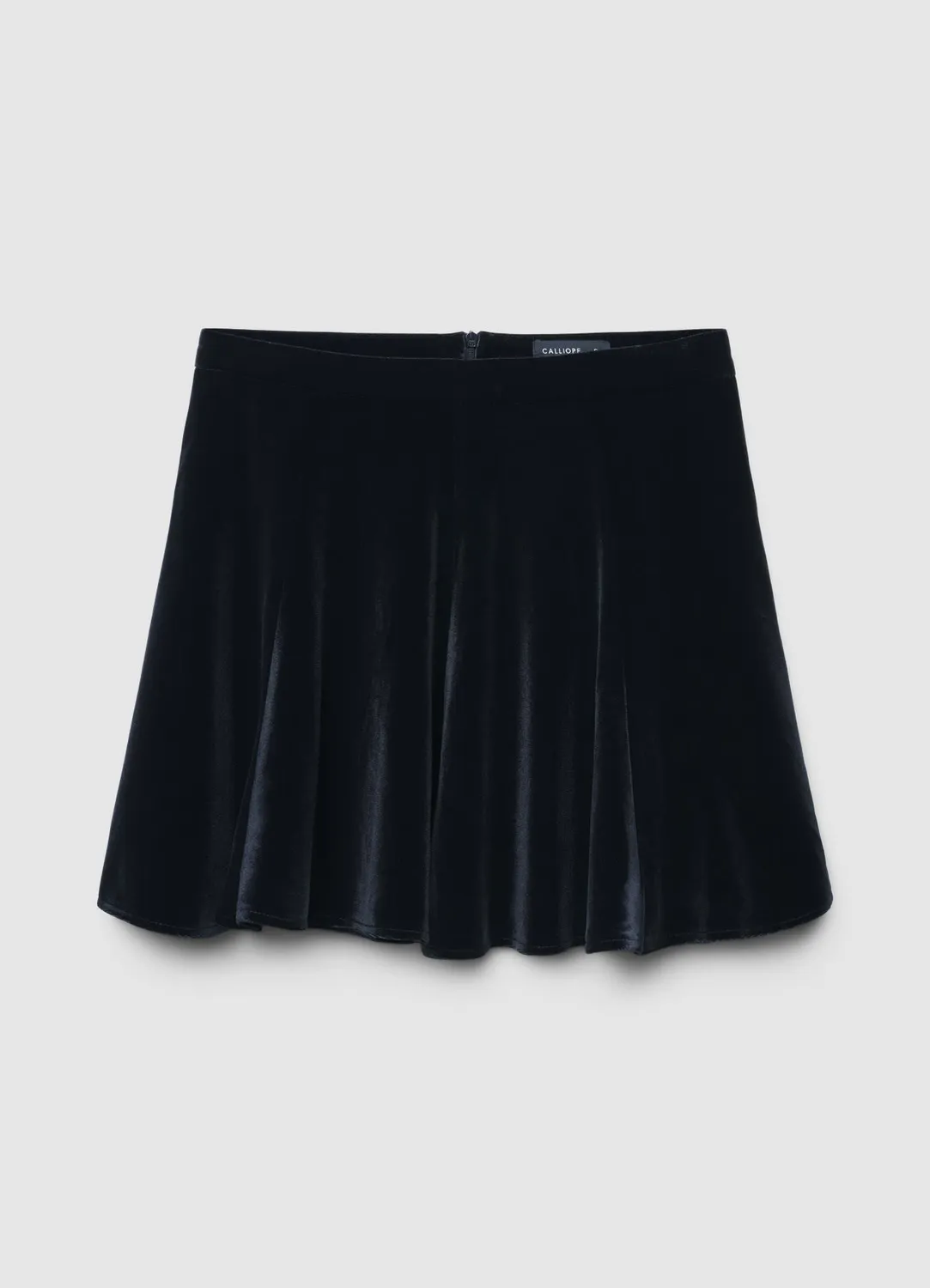 Calliope jupe courte chenille évasée zip dos