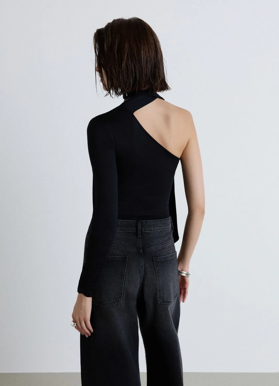 Calliope Body monospalla body asymétrique femme soirée